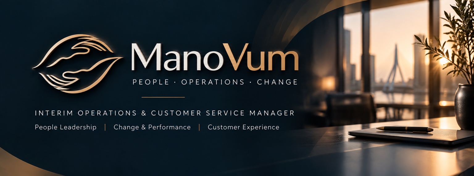 ManoVum — People · Operations · Change. Interim Operations & Customer Service Manager.